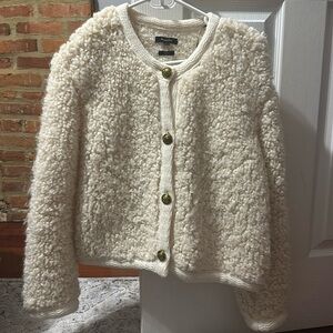 Massimo dutti boucle cardigan